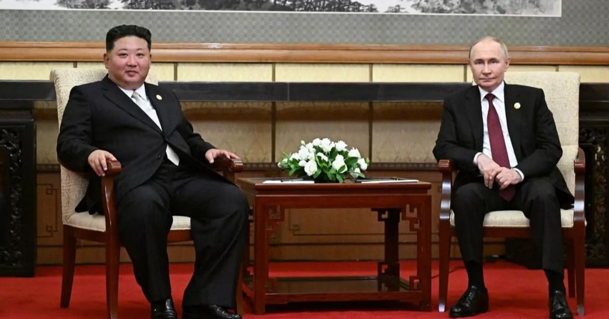 普京向金正恩發賀電 稱將於各方面加強合作