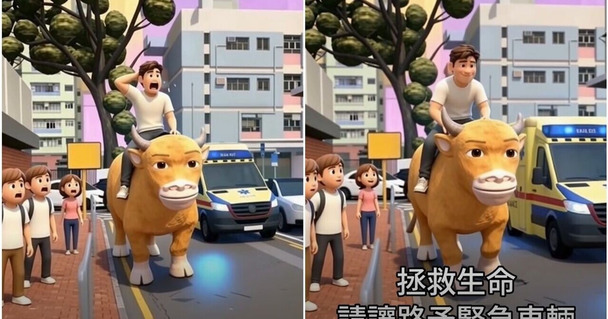 消防处仿《牛来》制动画宣传让路 网民爆笑:做得靓过原作!