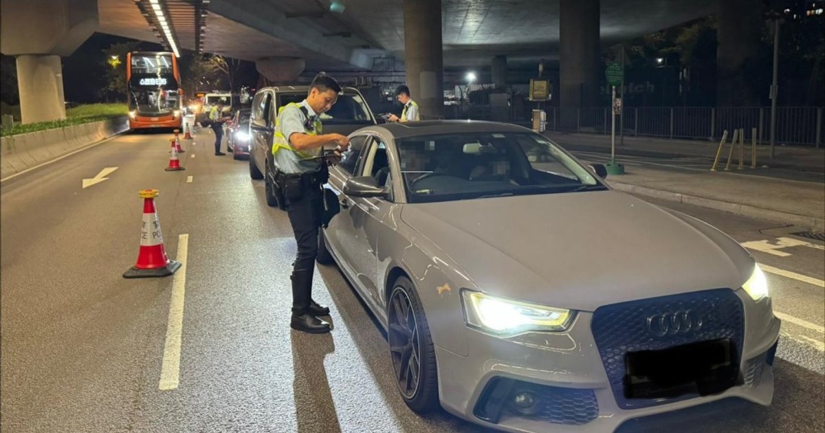 Five drivers arrested in New Territories North drink-drive crackdown