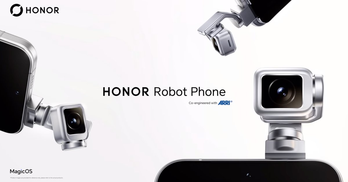 HONOR發表全球首款Robot Phone 聯同ARRI首創三軸雲台相機