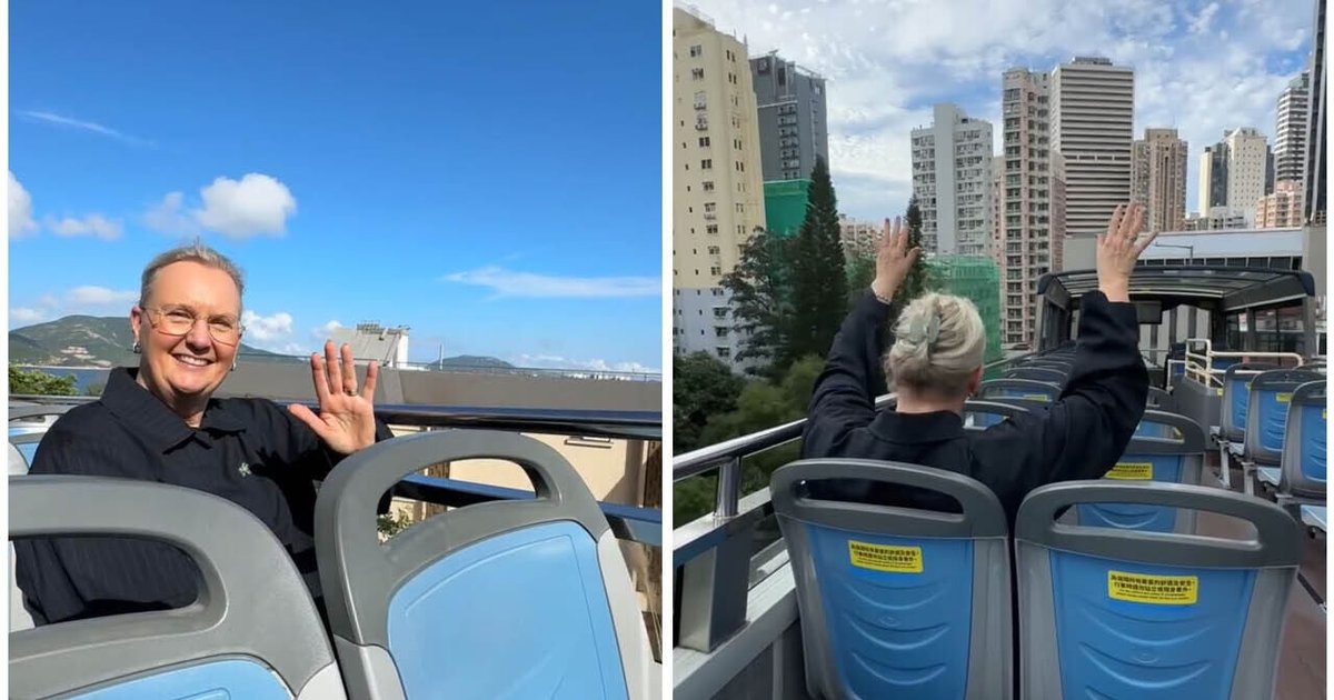 瑞典駐港澳總領事搭開篷觀光巴賞景　體驗港島「山道過山車」路段