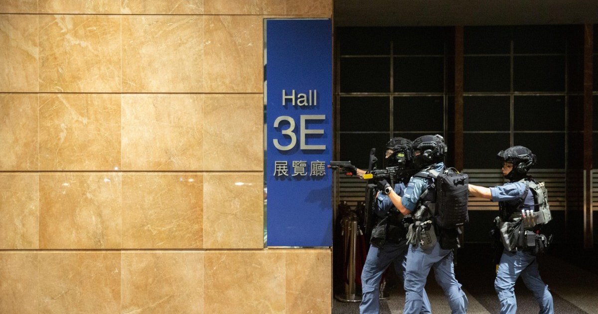 香港举行大型安保演练 迎接国际刑警组织大会