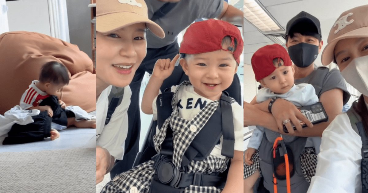 TVB Stars Wong Chui and Siu Jingnam's 1.5-Year-Old Son Makes First Flight to Malaysia