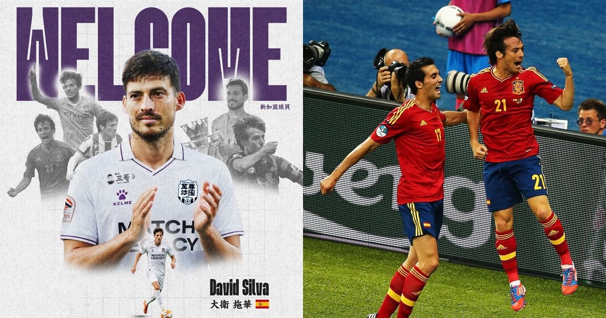 Spanish Legend David Silva Signs with Hong Kong Premier League Side Shatin United