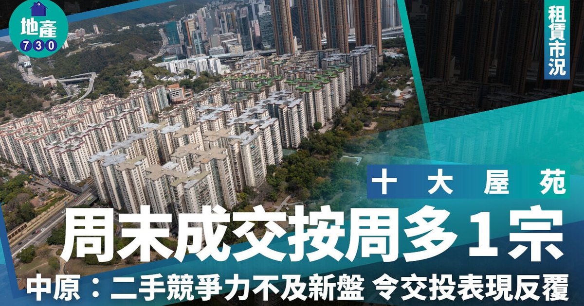 Top 10 Housing Estates Log Only 5 Deals Over Weekend as New Projects Outshine Resale Market