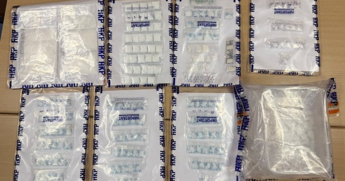 警方荃灣工廈檢45萬元毒品 拘23歲內地男