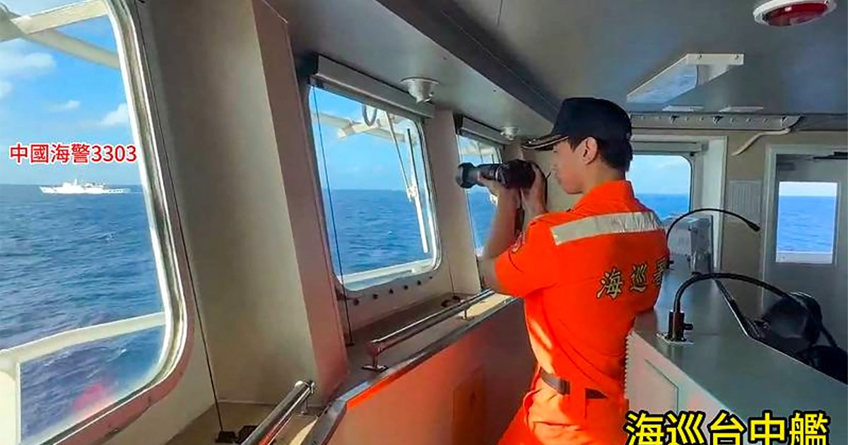 台方称大陆16艘海警船等在台湾及东沙海域同步活动