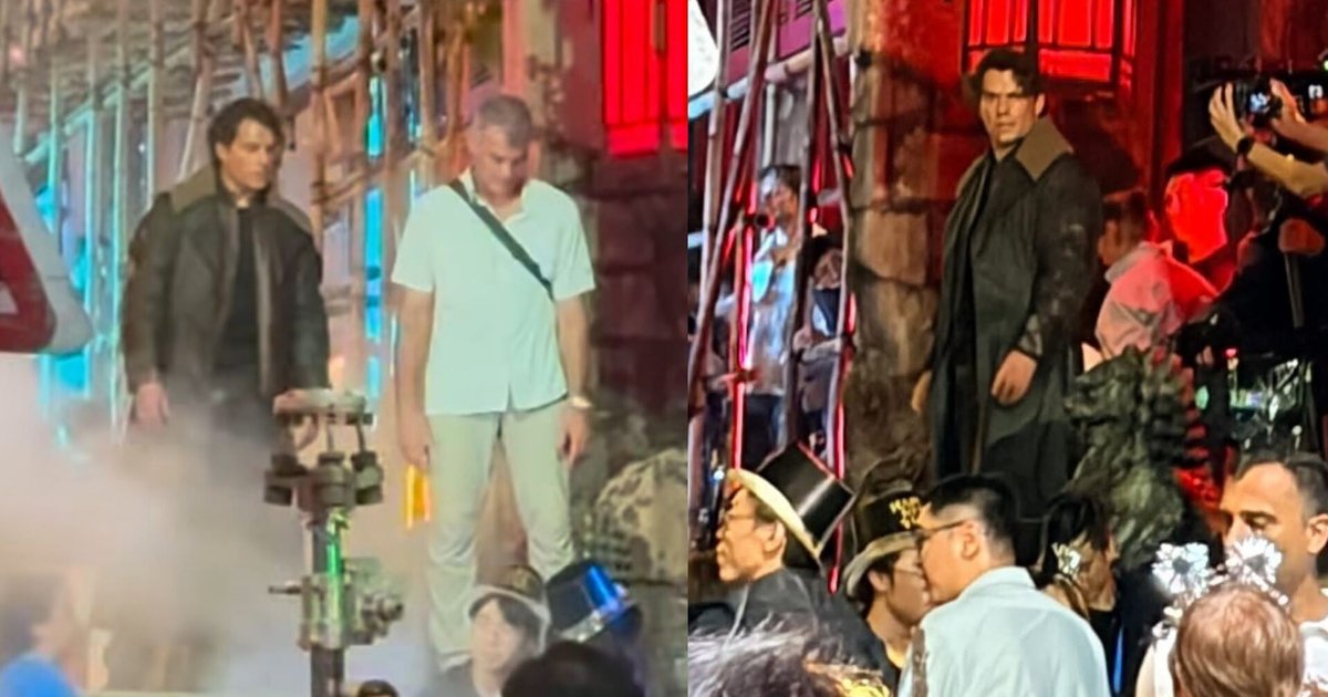 「超人」亨利卡维尔现身中环 大热天穿皮衣闹市拍科幻新片