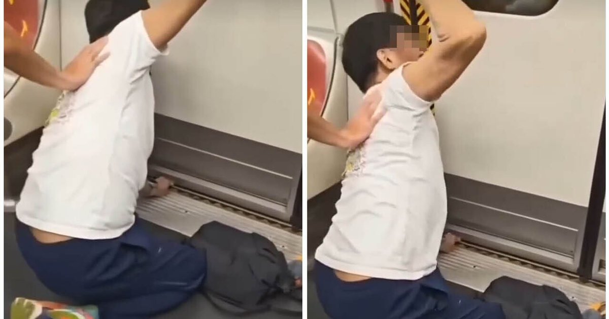 MTR Passenger's Hand Trapped in Door After Phone Falls on Track