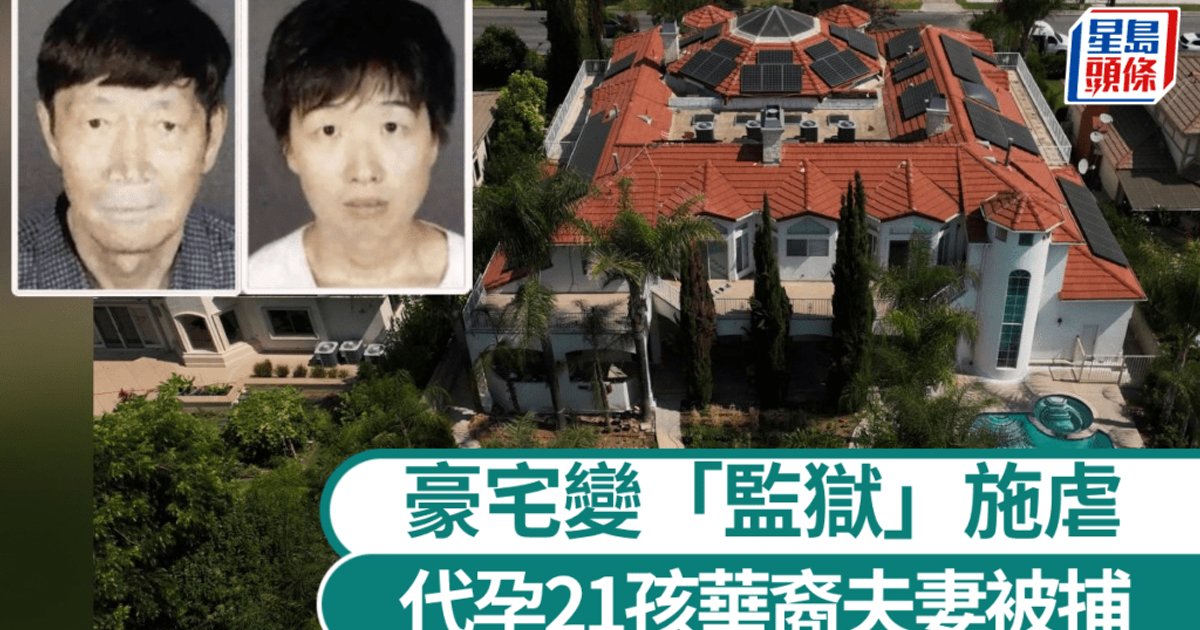 加州華裔夫婦涉代孕21孩虐兒被捕