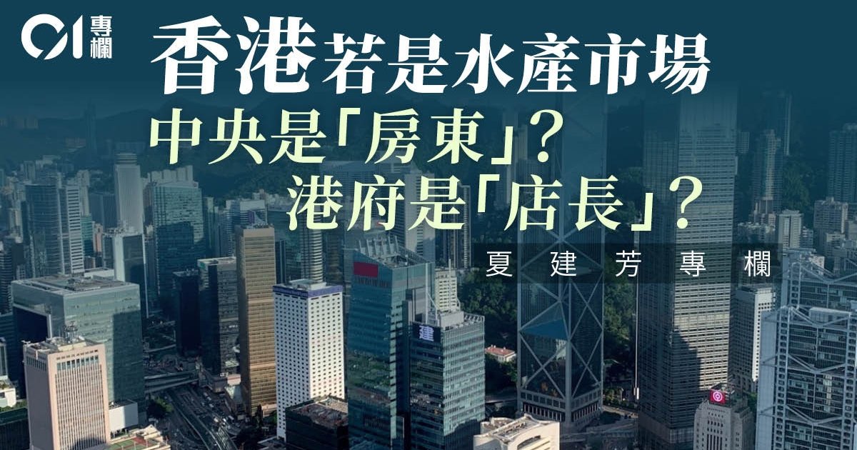 夏建芳析香港定位 指「是市非城」源於一國兩制