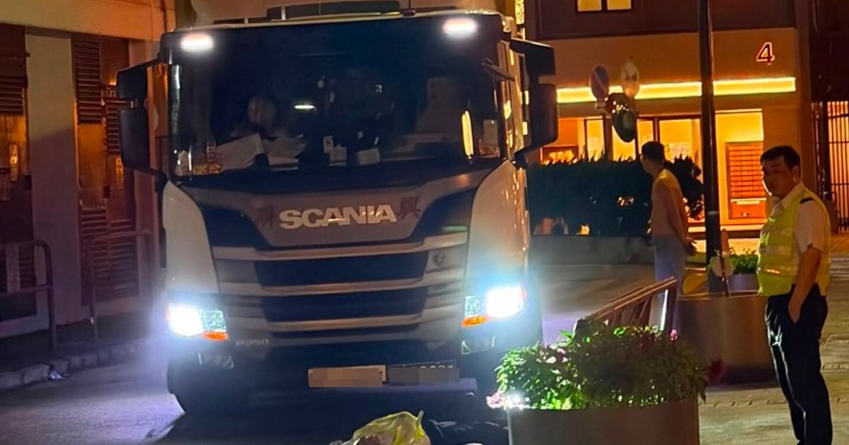 薄扶林置富花園保安遭貨車撞傷 清醒送院治理