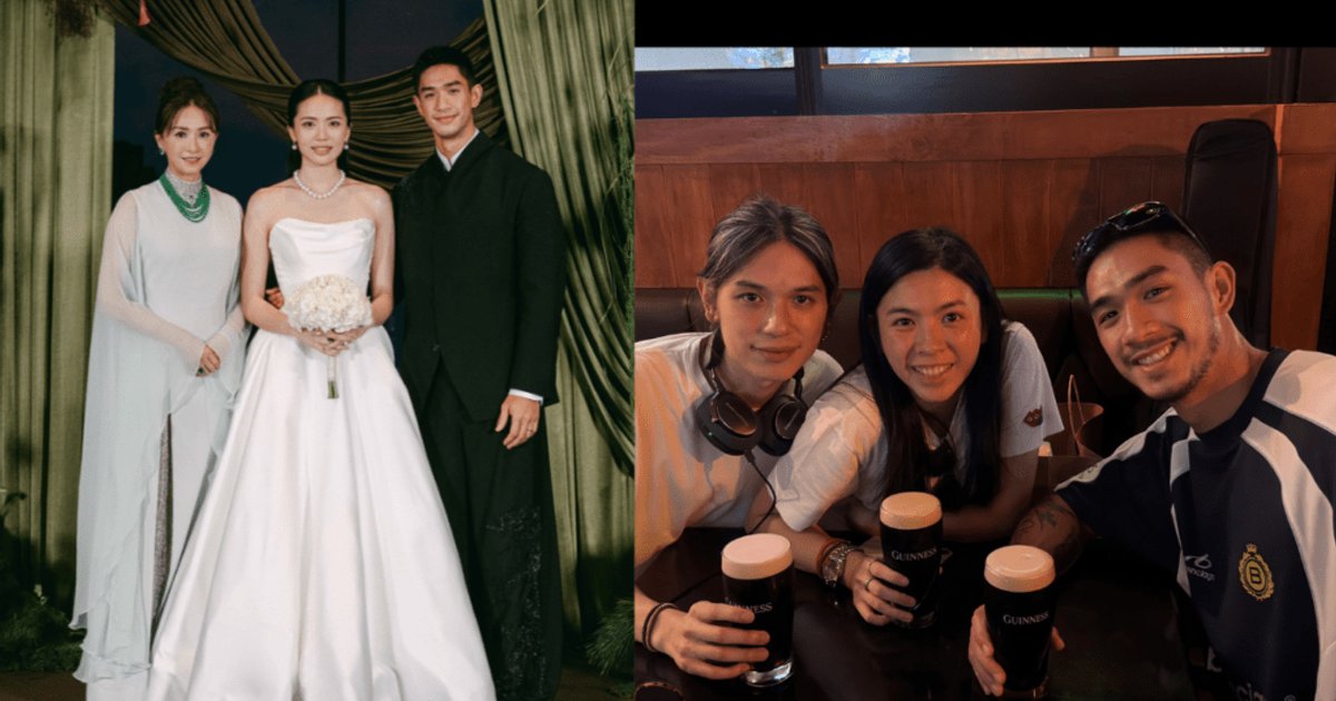 吴婉芳冻龄靓妈晒全家福 三子女首尔游纹兄弟纹身