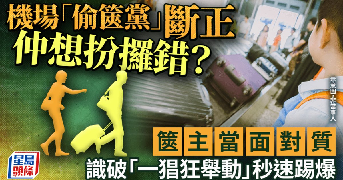 Airport baggage theft scare after woman challenged