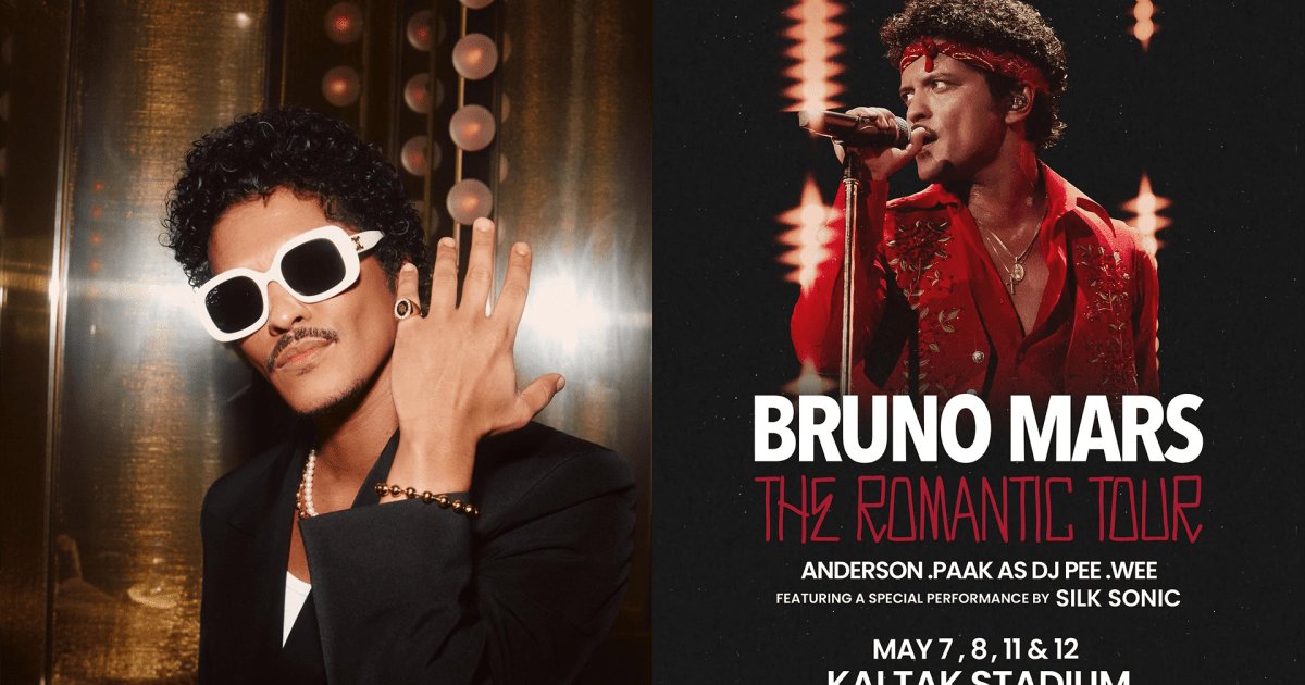 Bruno Mars Returns for Four Kai Tak Stadium Concerts in May 2027