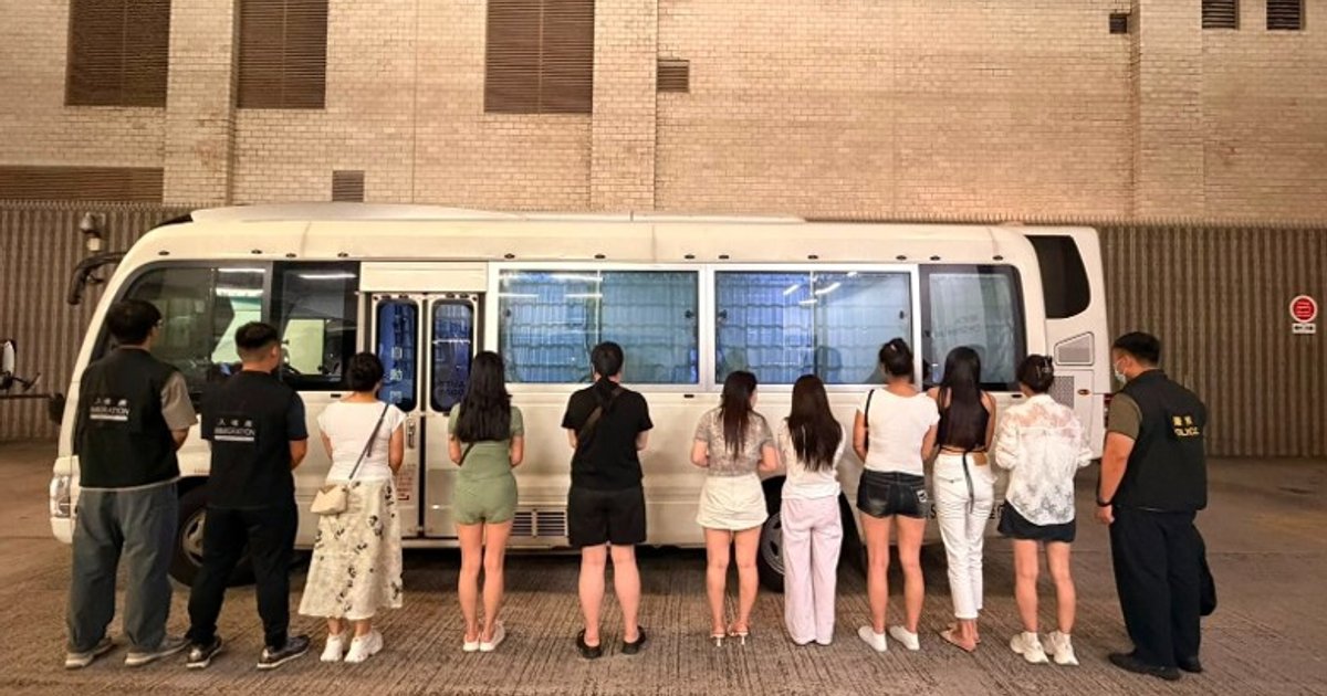 Yau Tsim vice and illegal work raid arrests 33