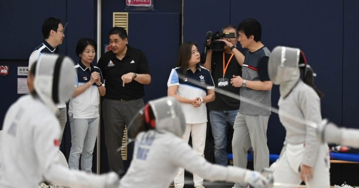 羅淑佩探班港隊打氣 不設獎牌目標承諾全力支援