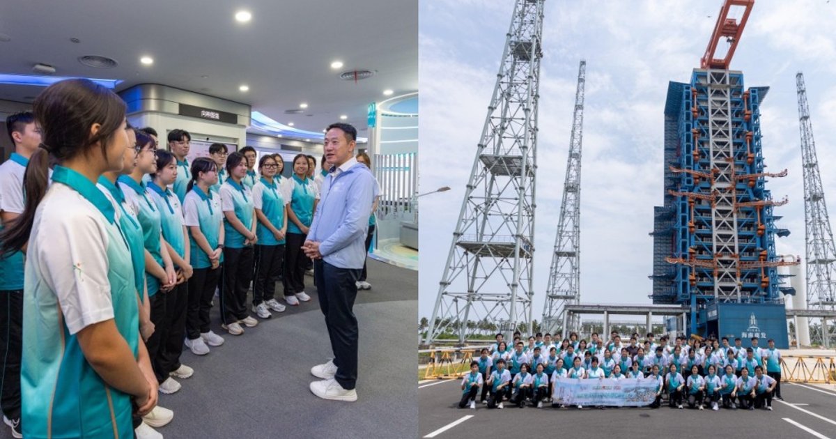 Customs Commissioner Leads 50 Youth Delegates to Hainan Space, Trade Facilities