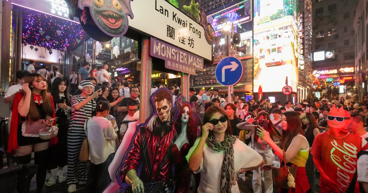 Hong Kong Halloween crowds arrive a week early