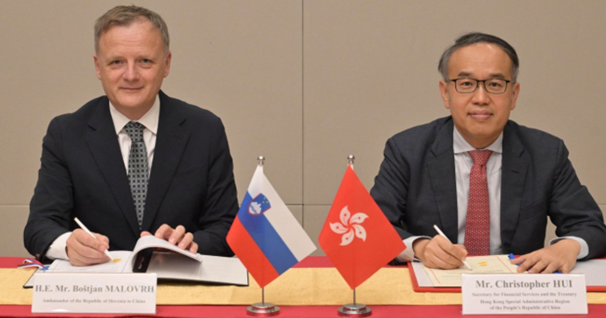 Hong Kong Signs 60th Tax Pact with Slovenia, Boosting Trade Ties