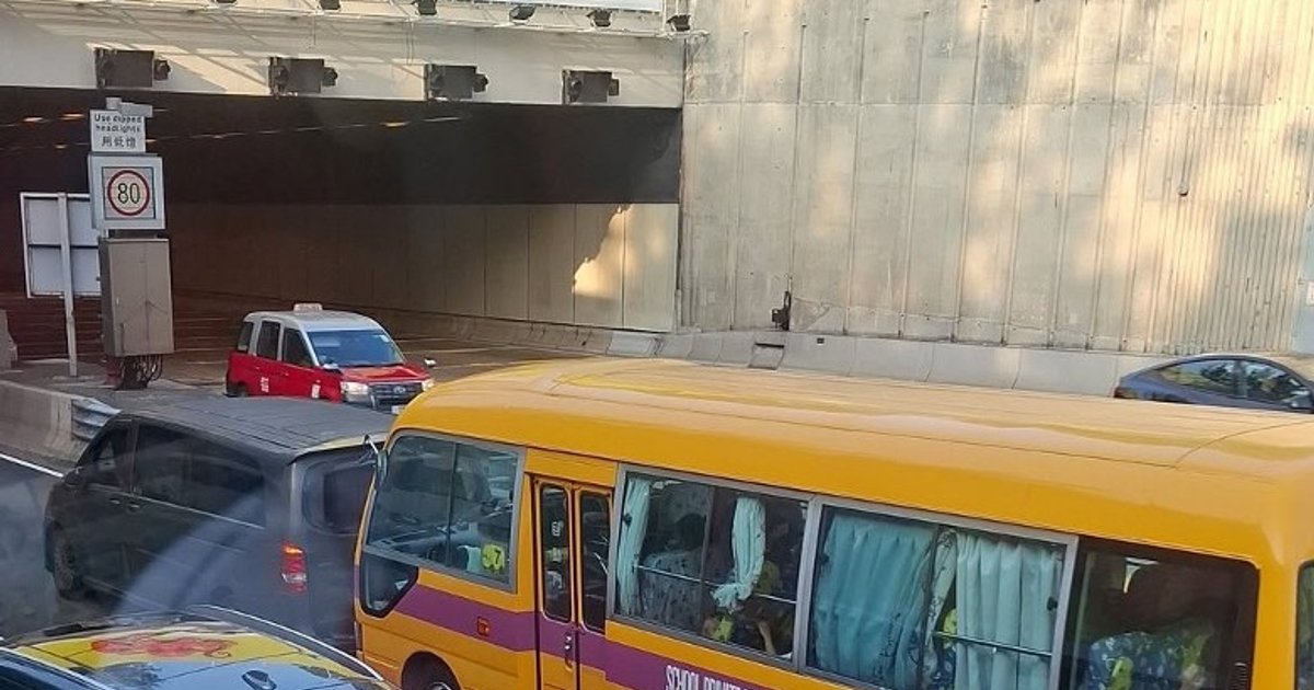 School Bus Rear-Ends Cargo Van at Western Harbour Tunnel; Driver Hurt