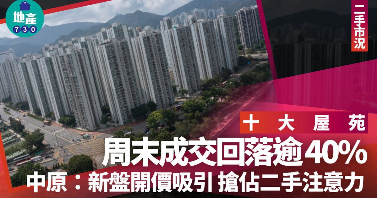 Hong Kong Top Housing Estates See 44% Transaction Drop as New Projects Attract Buyers