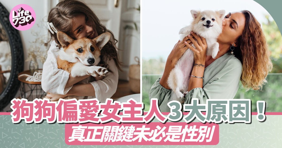 狗狗偏愛女主人3大原因!真正關鍵未必是性別