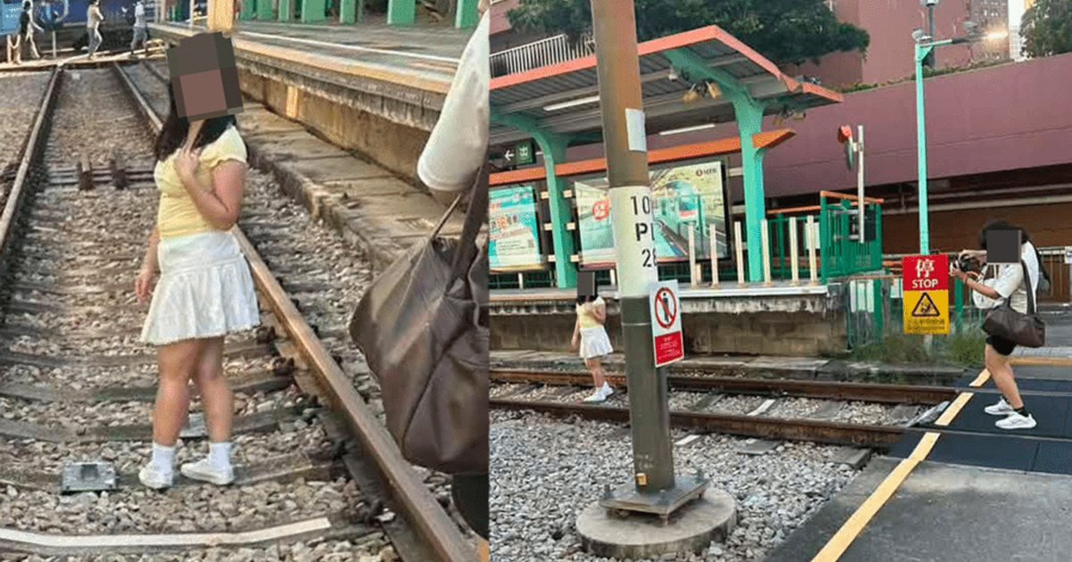 女子擅闖屯門輕鐵路軌拍攝照片惹眾怒 最高可罰款五千元