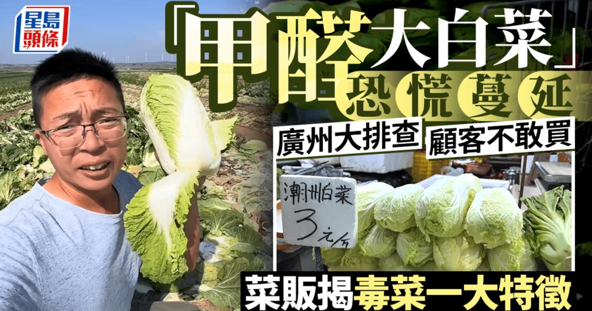 Guangzhou Cracks Down on Formaldehyde Cabbage as Prices Plunge 20 Percent