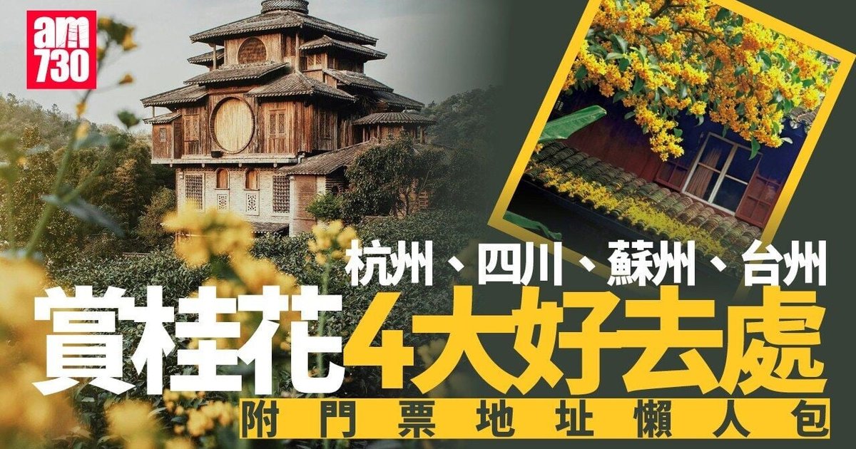 杭州滿覺隴、四川青羊宮等 中國4個最有秋意賞桂花好去處