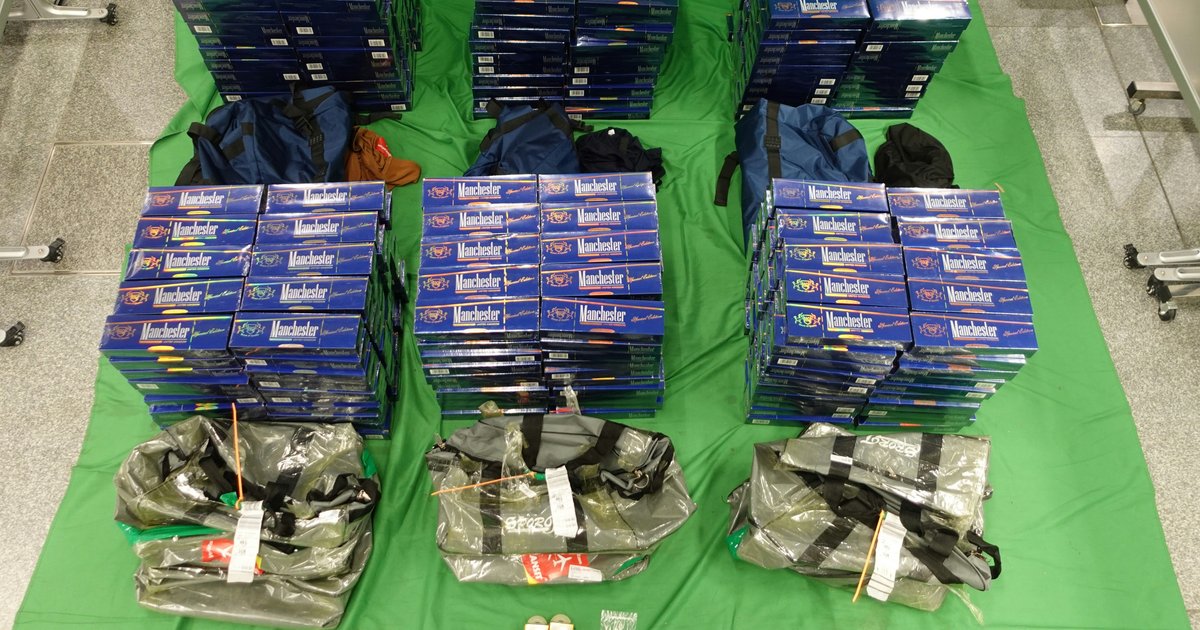 Customs arrests 14 over HK$6.2 million illicit cigarettes