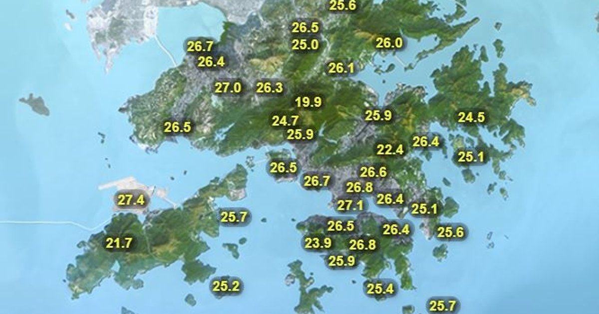 天文台预测本港未来数日有骤雨 热带风暴科罗旺徘徊琉球群岛