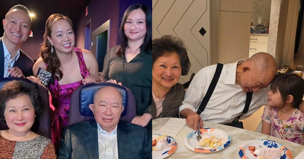 吴宇森80大寿三代同堂庆生 与混血孙女头贴头温馨合照