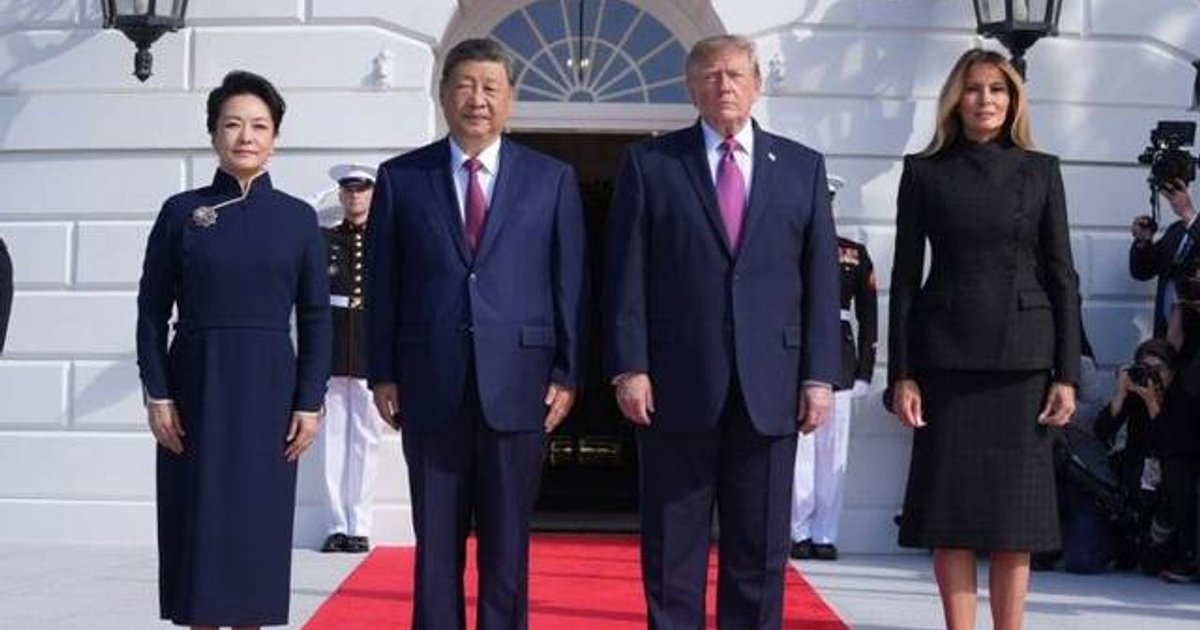 習近平抵白宮出席歡迎儀式 之後與特朗普峰會