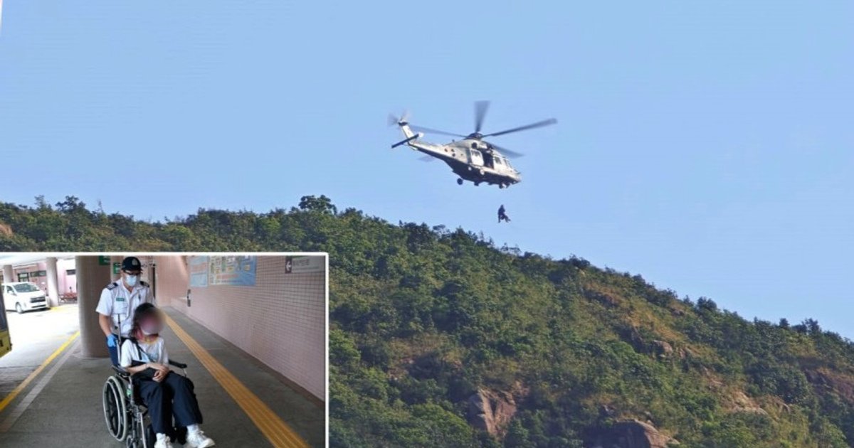 Helicopter rescues Singaporean teenager after illness on Lion Rock hike