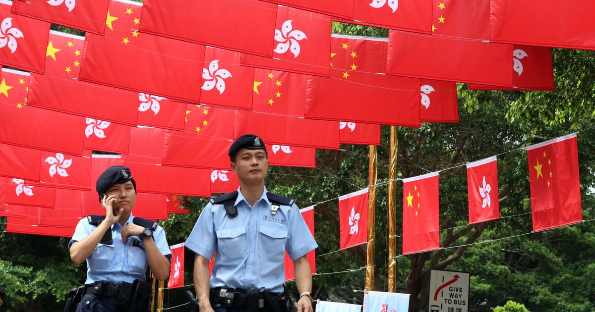 Hong Kong arrests two over alleged seditious insurance pages