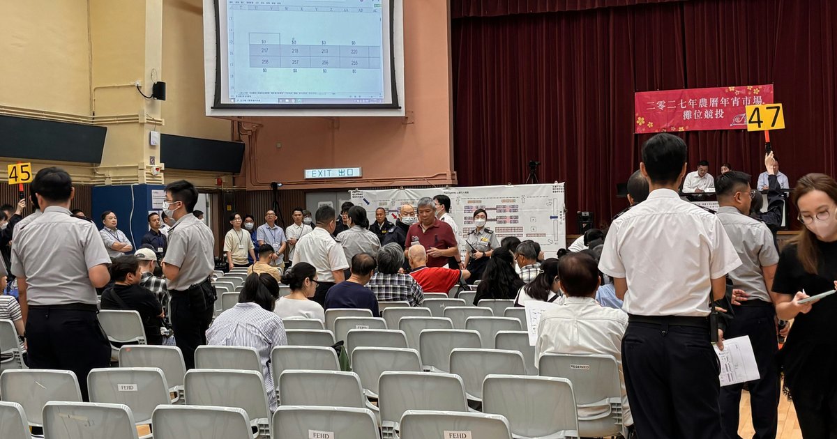 Victoria Park Lunar New Year Fair Bidding Heats Up as Dry Goods 'King of Stalls' Reaches $64,000