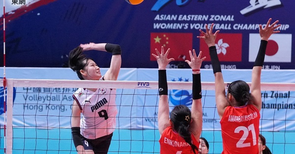South Korea Sweeps Mongolia in 2026 Asian East Women's Volleyball Opener