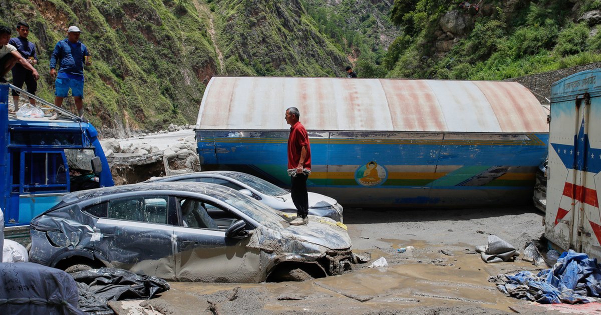 Massive Flash Flood Devastates Nepal Villages Near Tibet Border