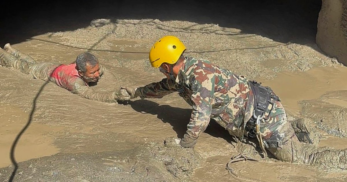 Nepal Army Rescues Survivors from Hydropower Tunnel After Deadly Floods