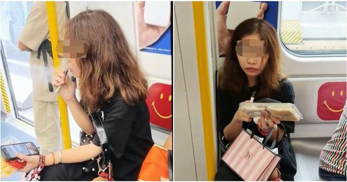 女子乘港铁疑吸电子烟被劝阻仍否认 乘客集体作证:拍下来了!
