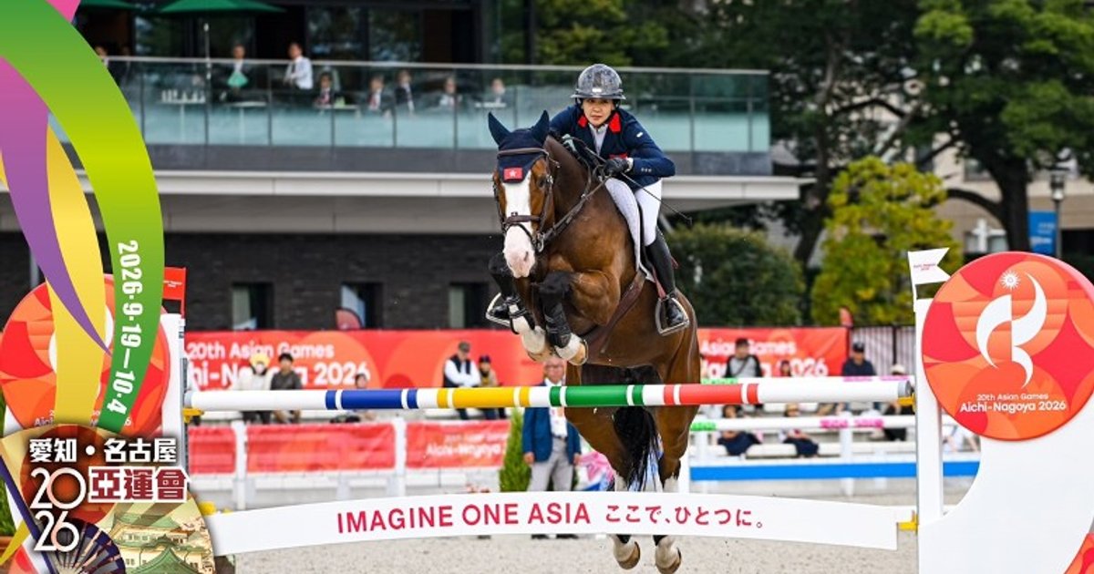 名古屋亞運馬術│賴楨敏場地障礙賽個人賽A組排第4 明早決賽力爭獎牌