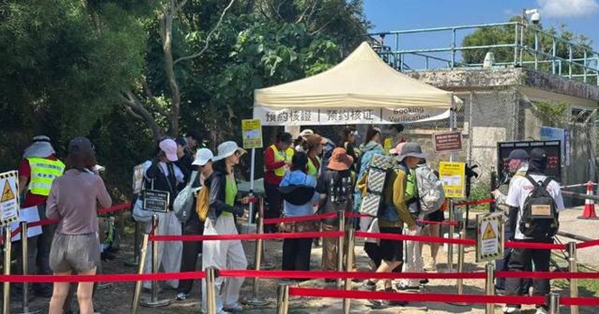 中秋及周末日均二千三百六十人預約訪破邊洲 近五成人實際到場