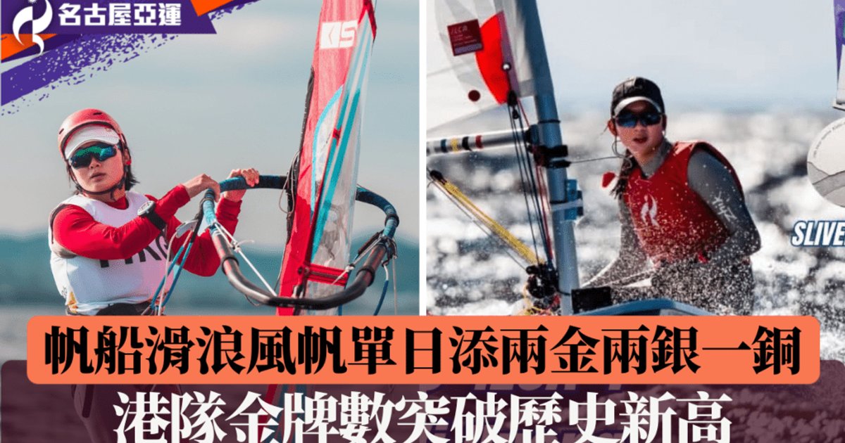 Hong Kong Sailors Storm to Gold as Medal Haul Reaches Historic 10