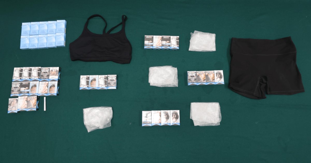 Mainland woman jailed over cigarettes hidden in clothing