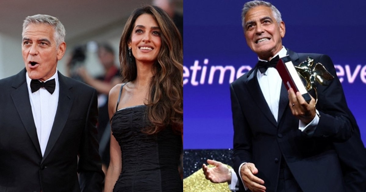 George Clooney Receives Lifetime Golden Lion, Declares Love for Wife at Venice Opening
