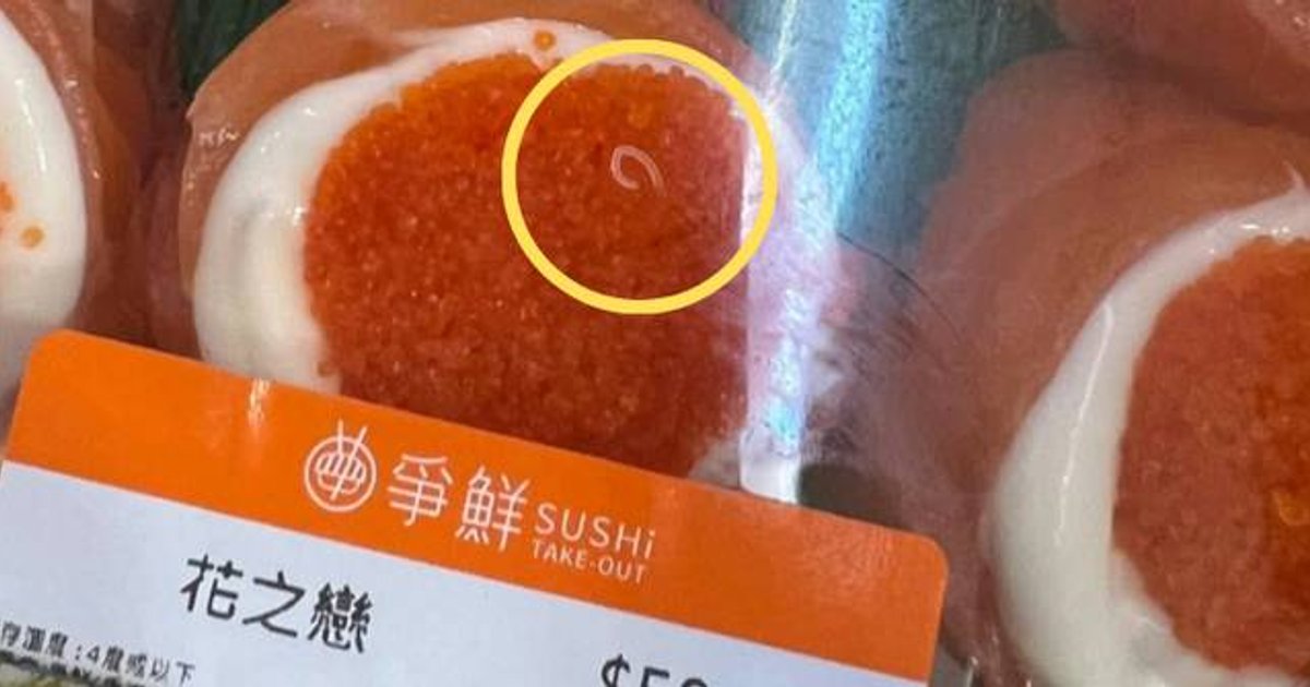 Sushi Express Customer Reports Live Worm in Flower Love Sushi; Company Launches Investigation