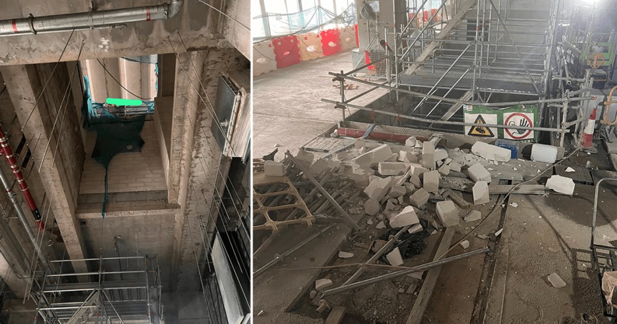 MTR Tung Chung Line Extension Site Wall Collapses During Construction, No Injuries Reported