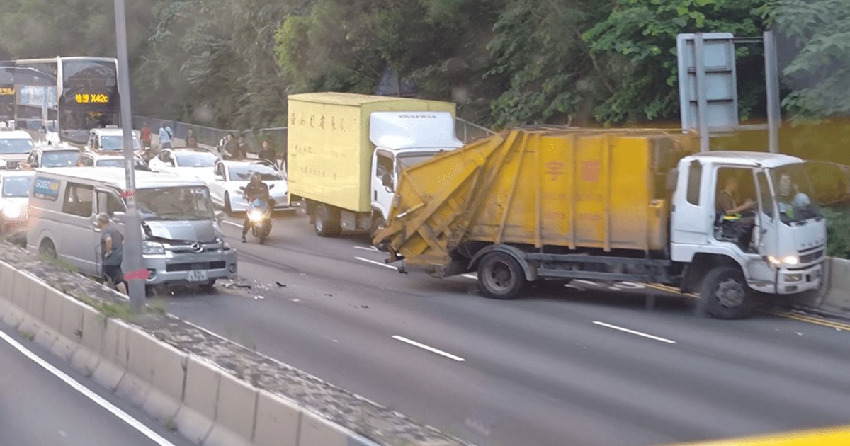 Twin Crashes Paralyze Lung Cheung Road During Monday Evening Rush Hour