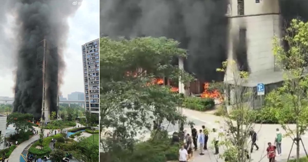 E-bike parking fire engulfs Hangzhou residential tower